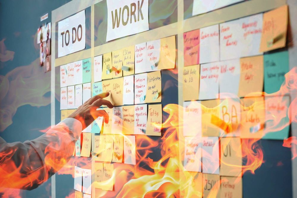 Burn down your sticky notes walls